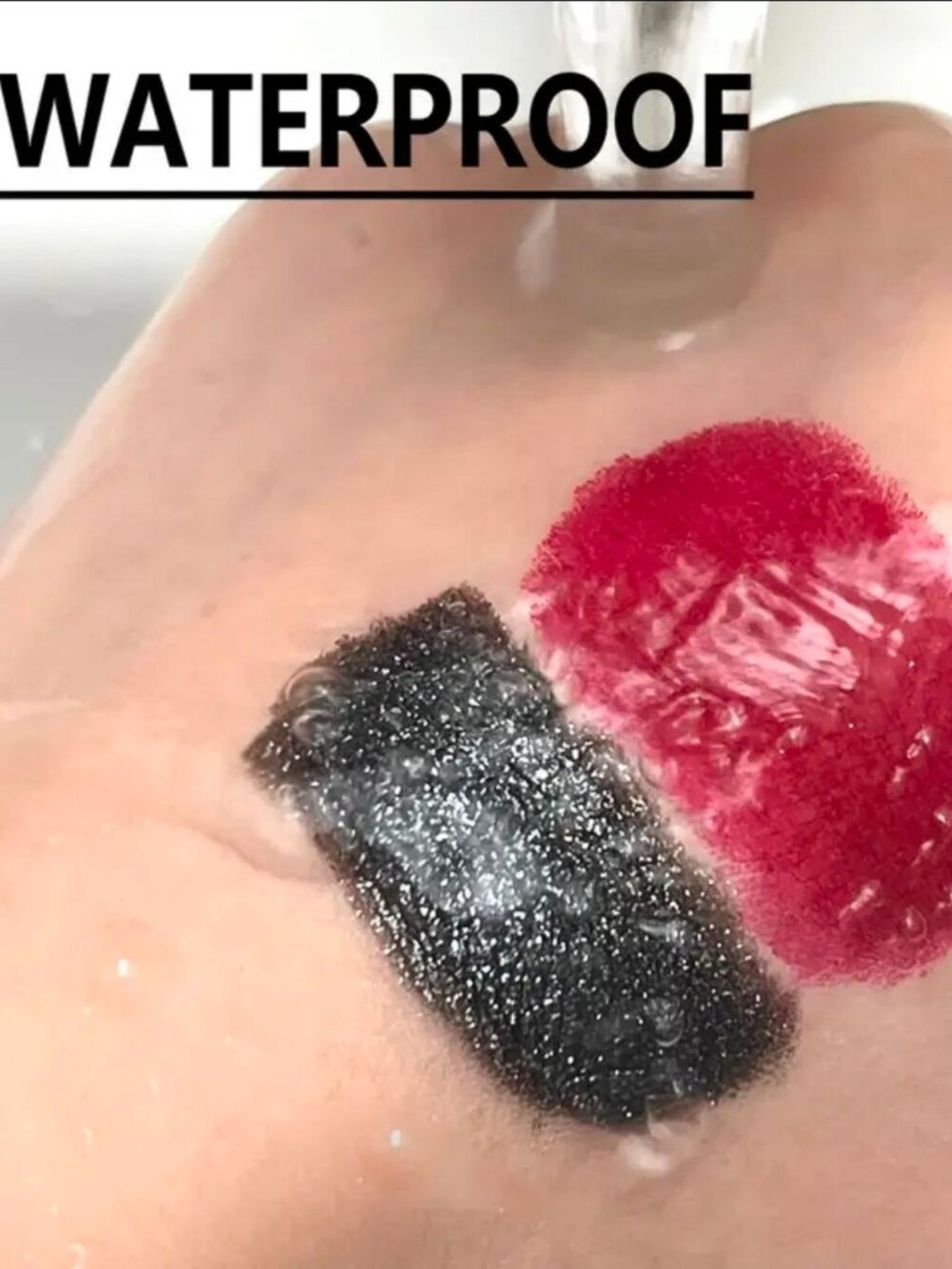 Dual‑Tone ✦ Waterproof Matte Pearl Lipstick ✦ Red Black Bold Long‑Wear NWT - Picture 3 of 8